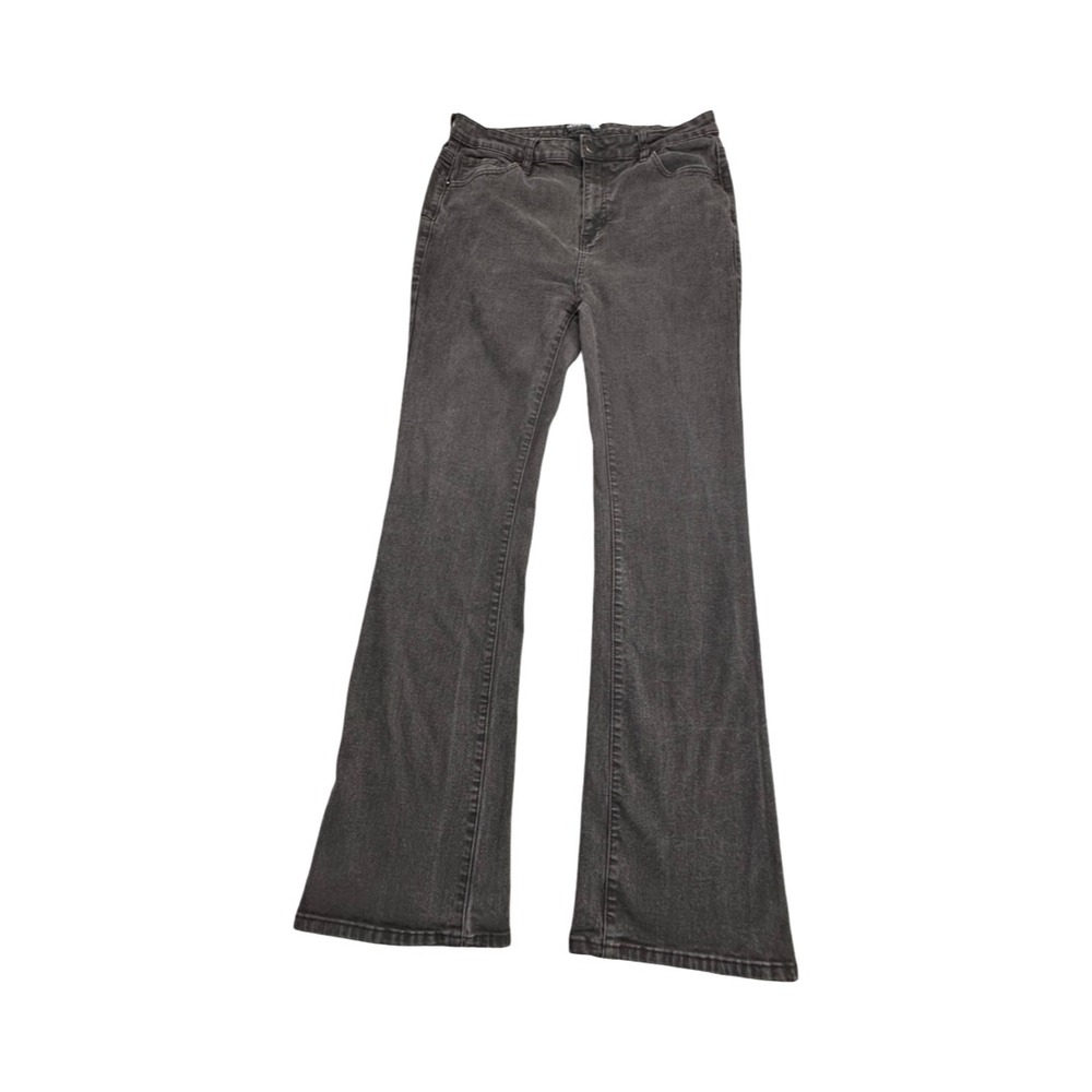 Fashion Nova Jeans Womens 14 Black Flare‎ High Rise YJDM15HRSBC2 Stretch Denim